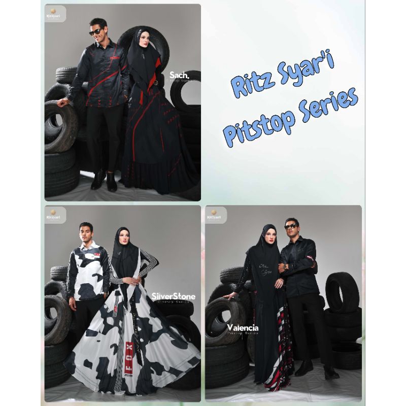 RITZ SYAR'I - (5 KODE) PITSTOP SERIES SET KHIMAR PRINTING - SACH - SILVERSTONE - VALENCIA - AVUS - B