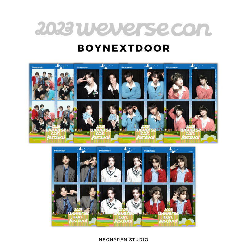 BOYNEXTDOOR PHOTOMATIC WEVERSE CON FESTIVAL 2023