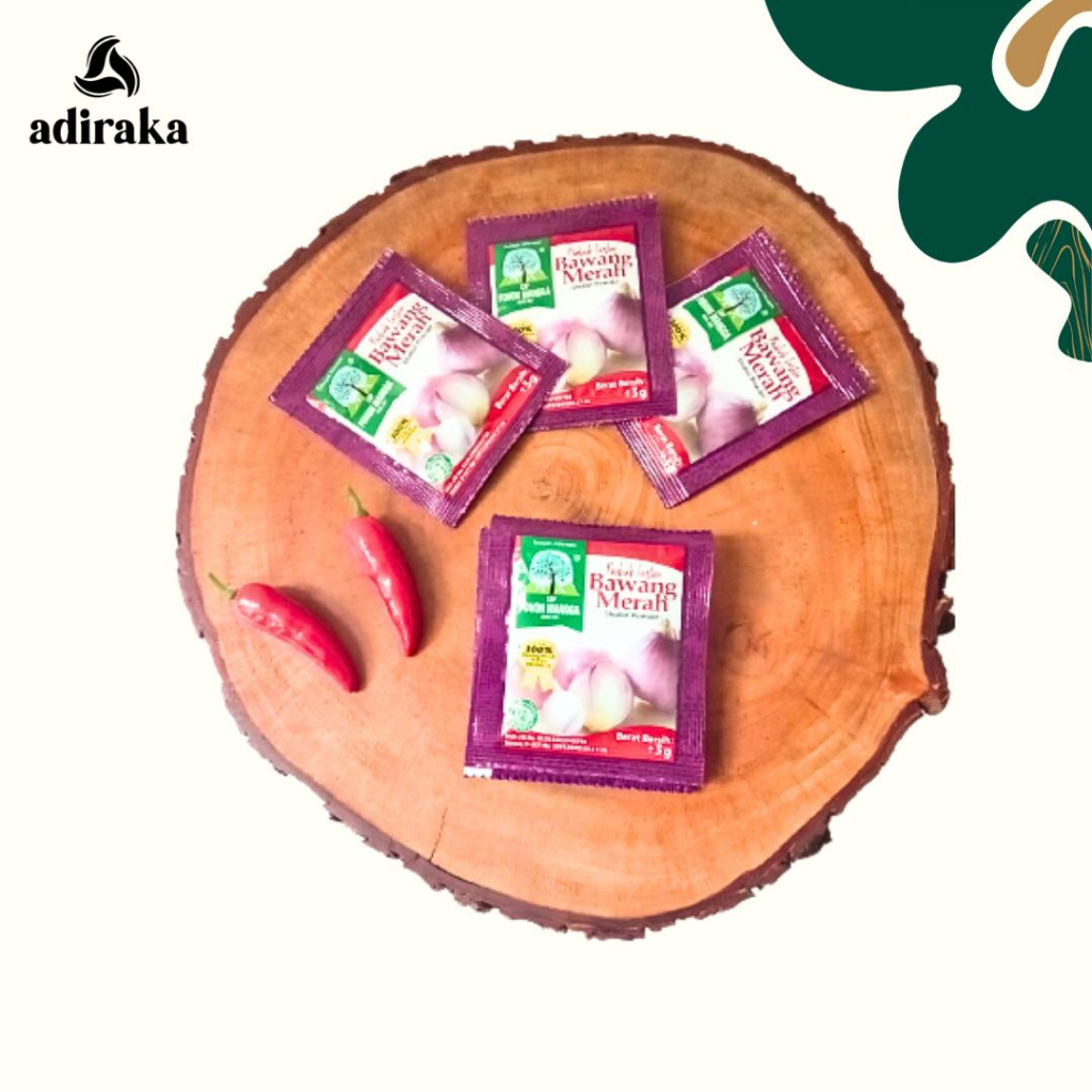 

Bumbu Bubuk Bawang Merah / Powder Instan Kemasan Praktis Cap Pohon Mangga - POMANG
