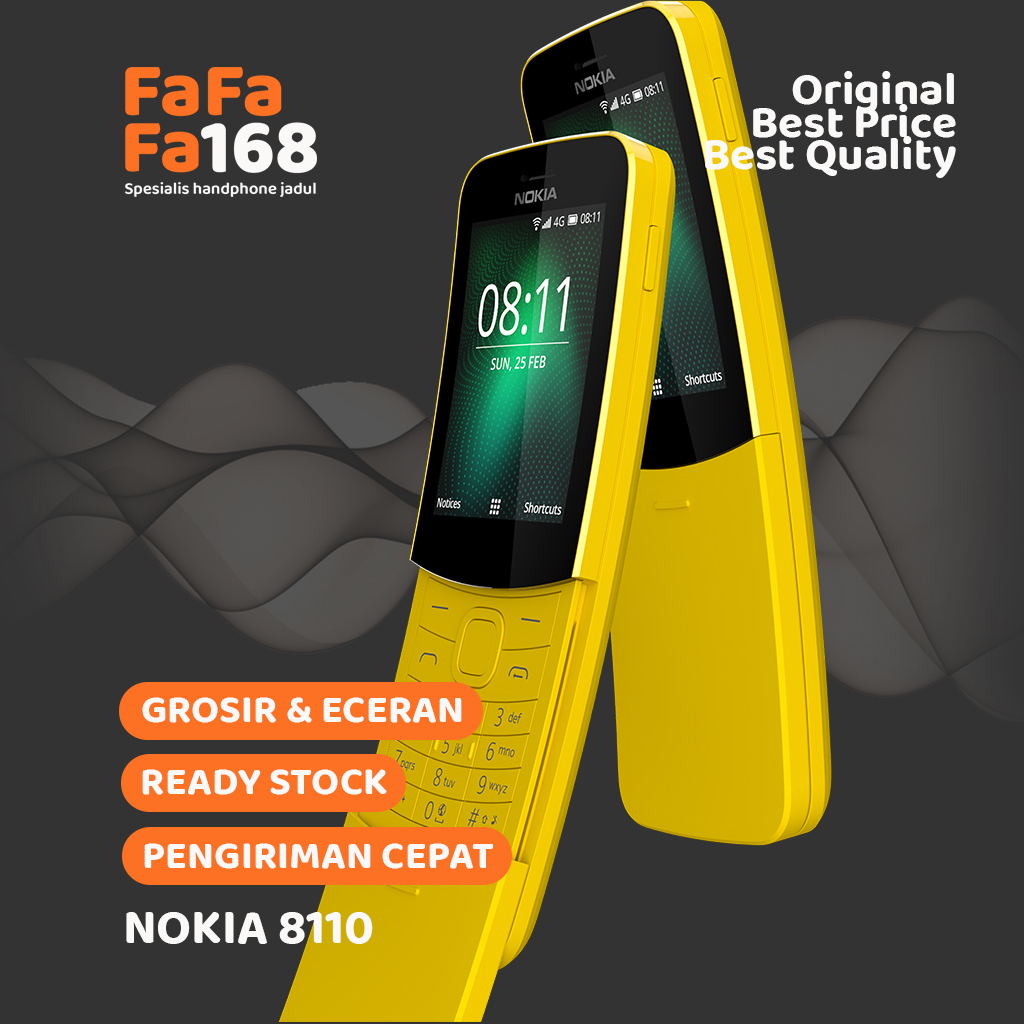 NOKIA 8110 NOKIA PISANG NEW DUAL SIM BAHASA INDONESIA