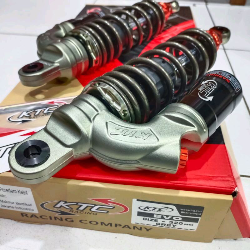 shock ktc racing tabung atas evo series 320mm universal rx king 135/ shockbreaker ktc ori 320 mm  rx