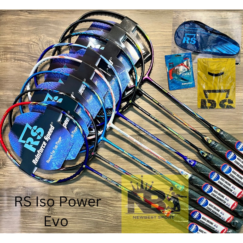 RAKET BADMINTON RS ISO POWER 111 222 333 555 666 777 888 999 EVO ORIGINAL