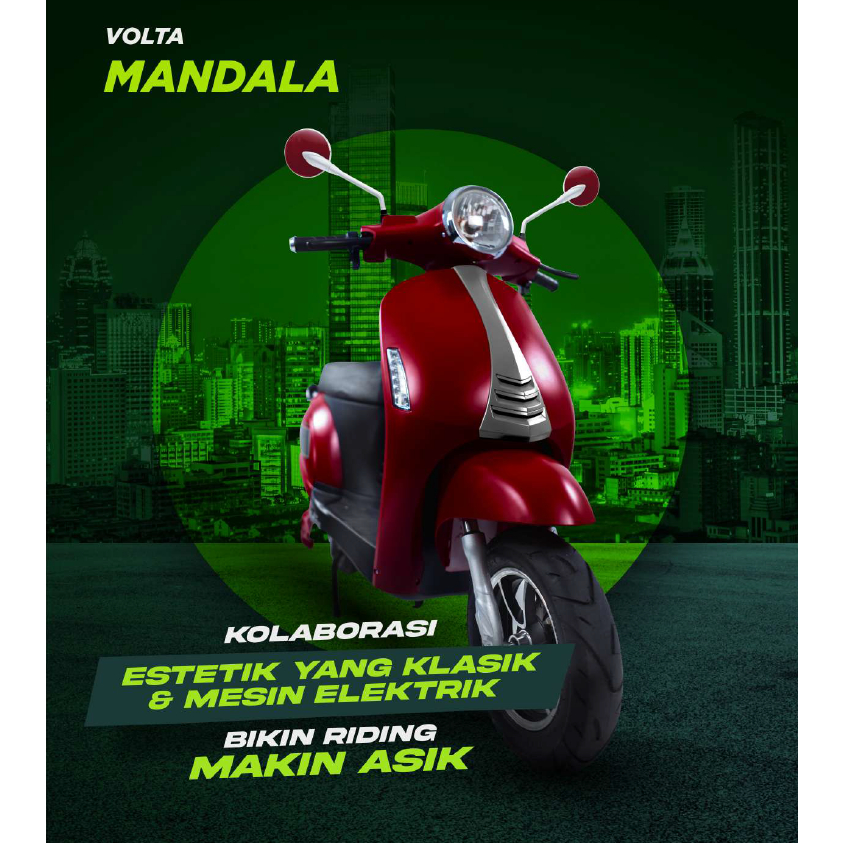 MOTOR LISTRIK VOLTA - 403- MANDALA - REGULER- [ON THE ROAD - JABODETABEK]// PROGRAM SUBSIDI PEMERINTAH