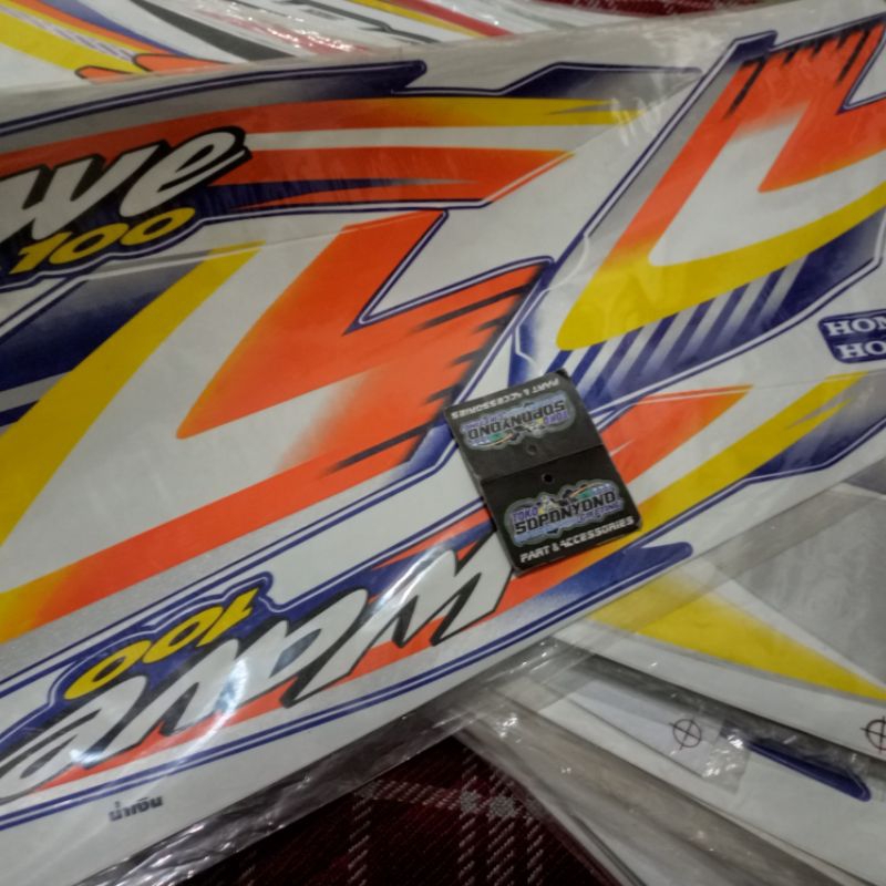 +✅TERMURAH | STRIPING WAVE 100  BAHAN KODAK PAPER THAILAND FOR WAVE 110 WAVE 100 SUPRA X 100 SUPRA F