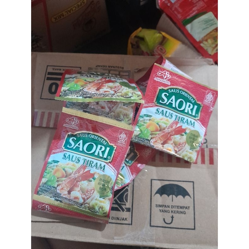 

Saori Sachet 22ml Saos Teriyaki Saos Tiram Asam Manis Lada Hitam