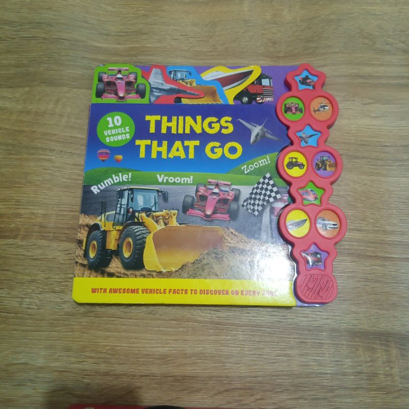 BUKU ANAK PRELOVED SOUND BOOK THINGS THAT GO
