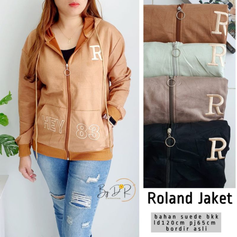 ROLAND JACKET WANITA BAHAN SUEDE IMPORT