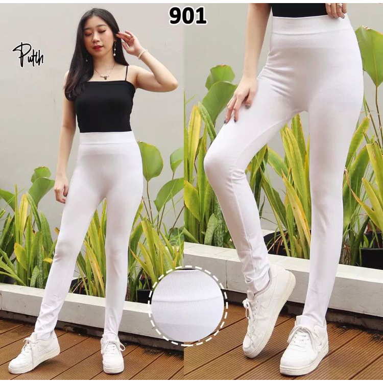 Legging Beautiful 901 Import Tebal-Legging Wanita-Bahan Rajut-Legging Polos