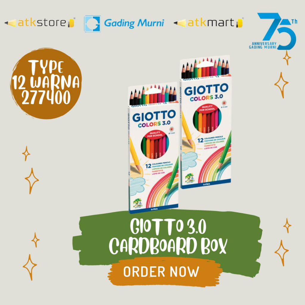 

PENSIL WARNA/PENCIL COLOUR GIOTTO/GIOTTO 3.0 CARDBOARD