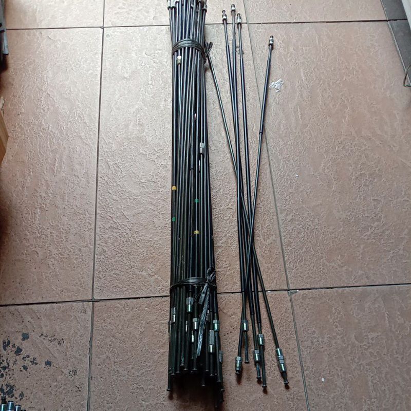 SELANG PIPA REM BESI NEPEL 10 PANJANG 60 CM DAN 75 CM UNIVERSAL