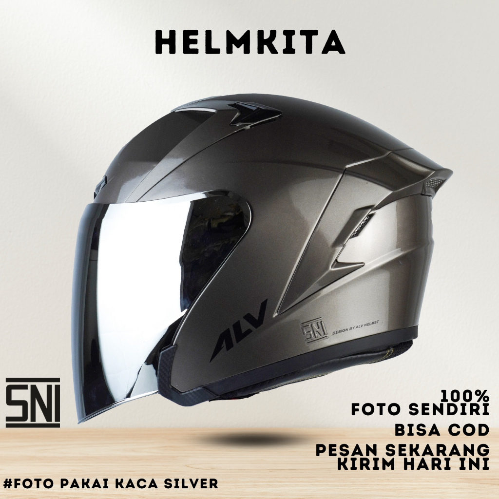 HELM ALV ULTRON HELM HALF FACE HELM SNI