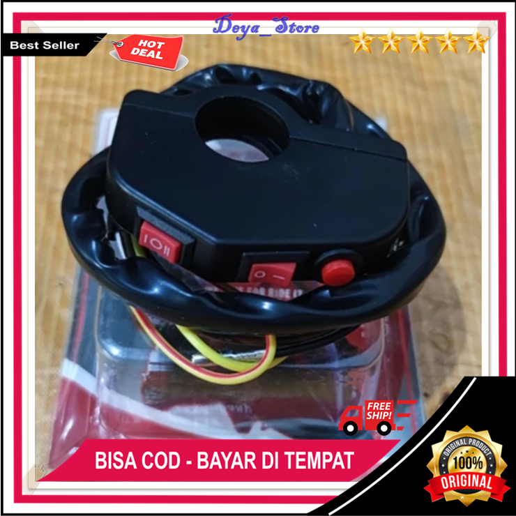 Tombol Saklar Switch On Off Stater Ride It Ori 3 Tombol Saklar Kanan Stater Motor Universal Original