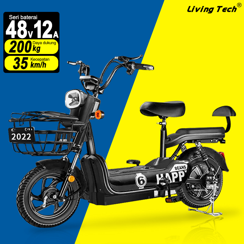 LiVing  Sepeda Listrik Premium Mewah / Sepeda Listrik Motor 48V/ Sepeda Motor Listrik/ Sepeda Listri
