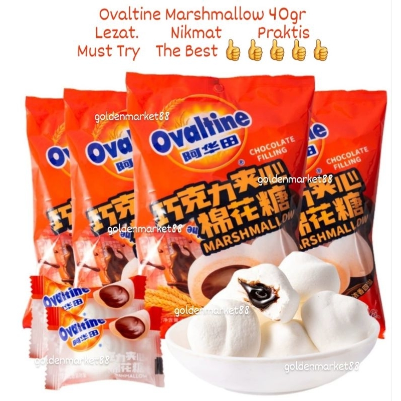 

OVALTINE MARSHMALLOW COKLAT PERMEN MARSMALLOW CANDY IMPORT CHOCOLATE