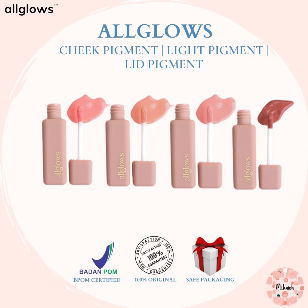 Allglows Cheek Pigment | Light Pigment | Lid Pigment