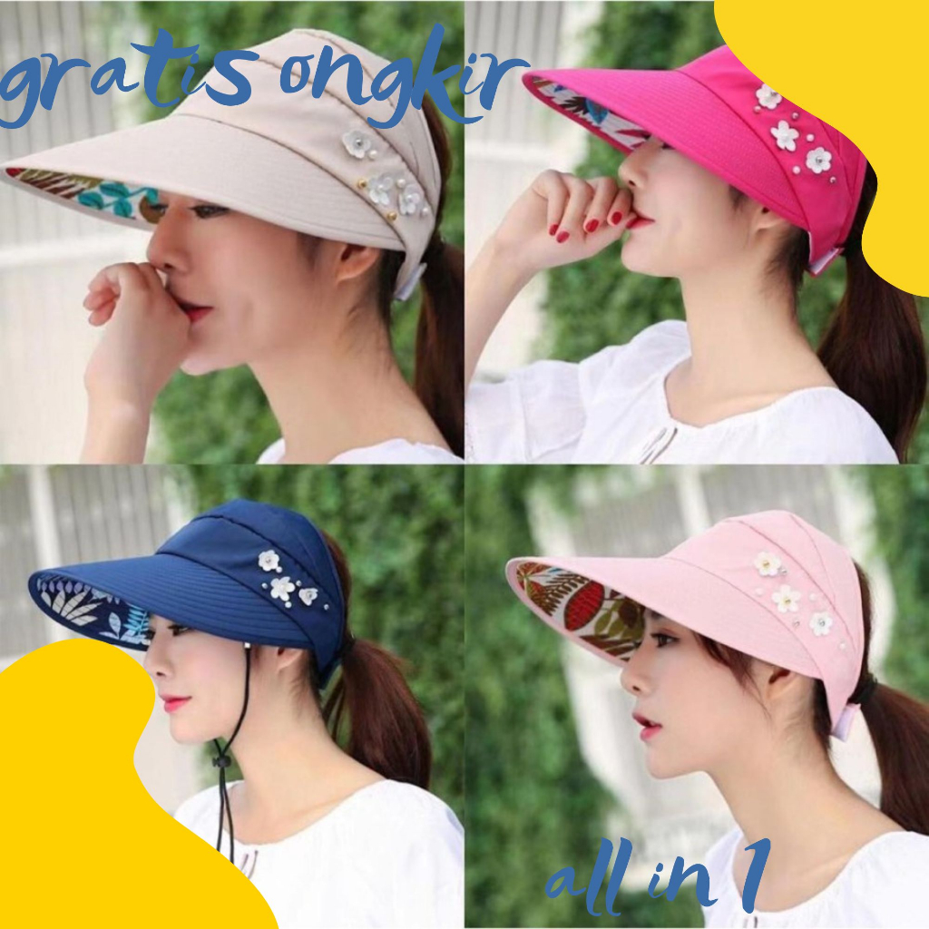 GRATIS ONGKIR Topi wanita topi baseball topi anak perempuan topi pantai topi wanita korea topi wanit