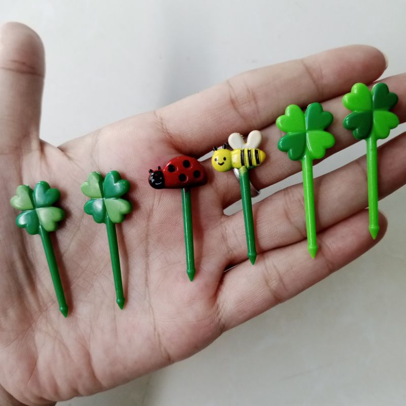 Tusukan Bento, foodpick Bento, Garpu Buah, Tusukan Bento Bunga Daun Lebah