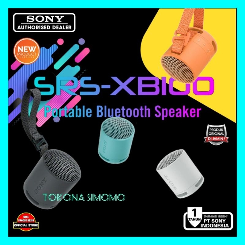 Sony SRS XB100 Portable Bluetooth Speaker Original