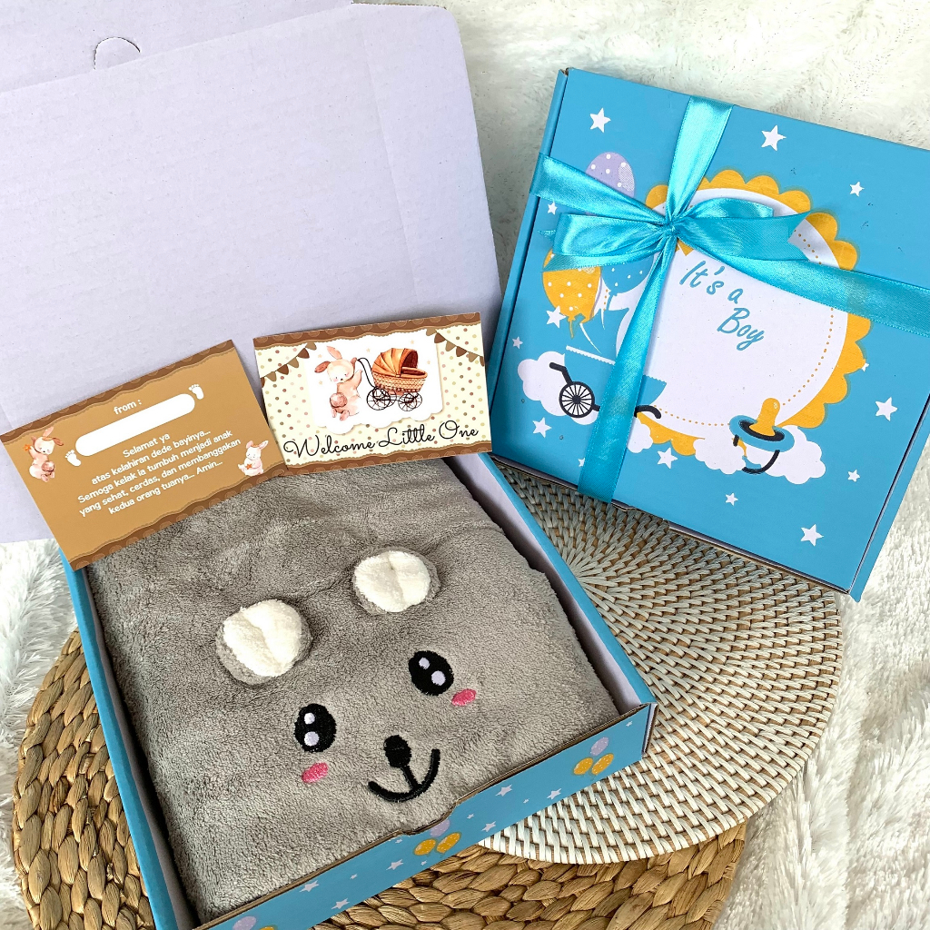 PILIH BOX - Hampers Bayi / Kado Bayi / Handuk Bayi / Handuk Lucu / Parsel Bayi / Kado Ultah / Kado