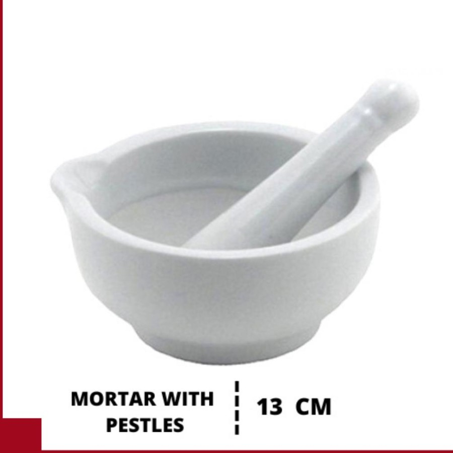 Mortar Stamper Lumpang Alu Alat Penumbuk Obat 13cm