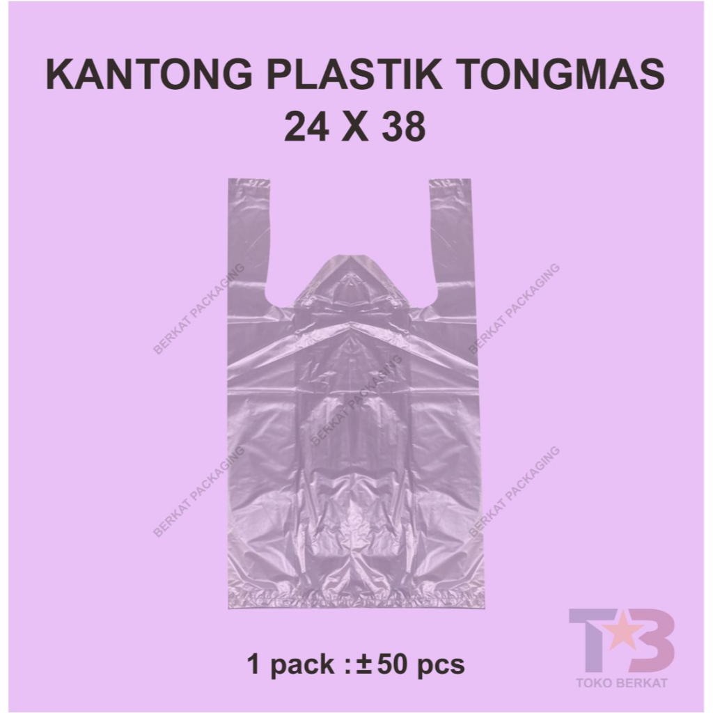Kantong Tas Plastik HDPE TONG MAS UKURAN 24 x 38 / Plastik HDPE/ Plastik Merk TONG MAS/Plastik Biasa