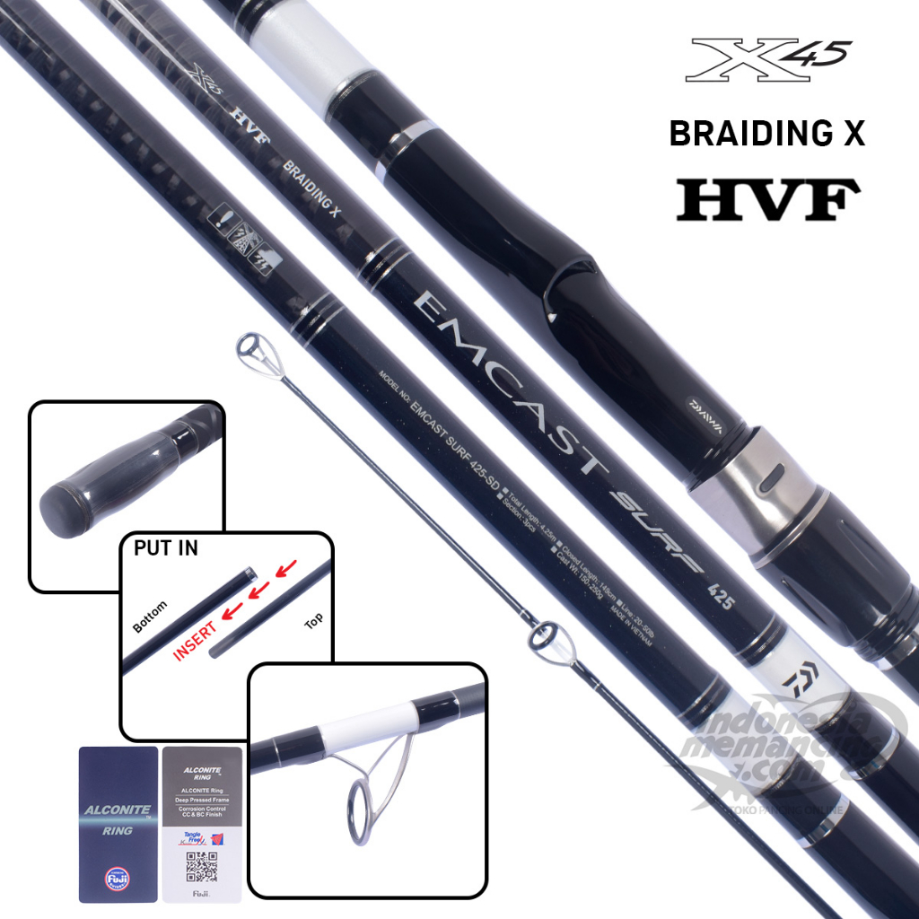 Joran Surf Daiwa EMCAST SURF - pilih ukuran