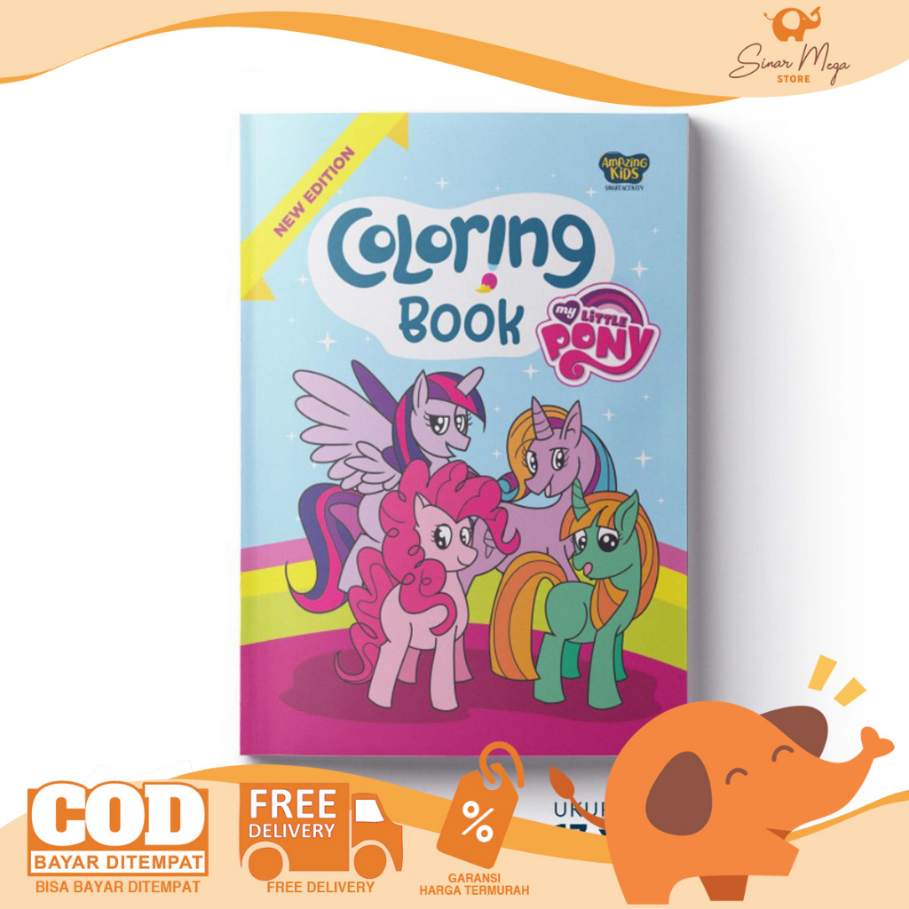 AMAZING Coloring Book My Little Pony / Buku Latihan Mewarnai