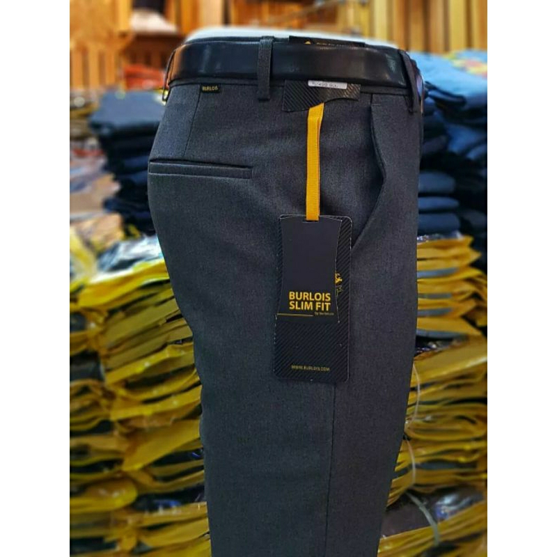 Agos clothes celana bahan pria slim fit premium import