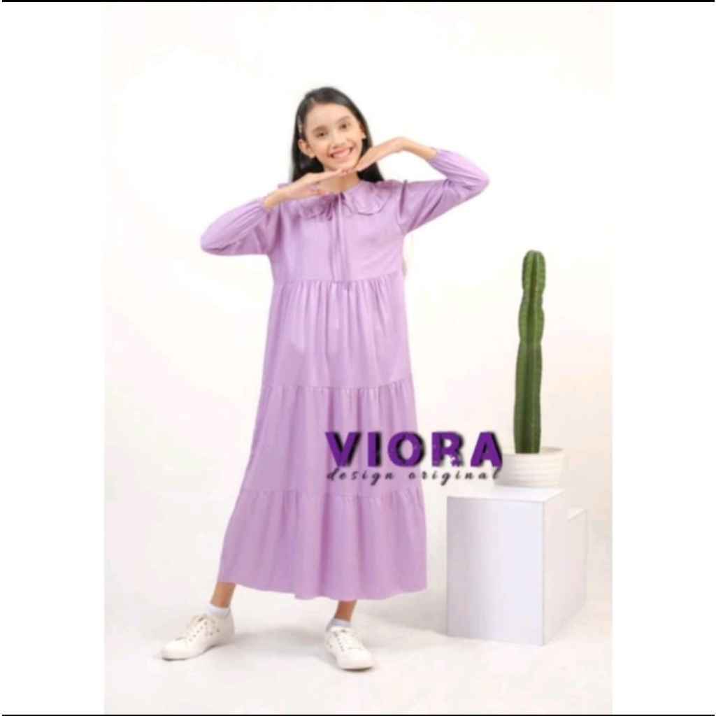 Midi dress anak tanggung Midi dress katun twill premium Naomi midi dress anak original terbaru