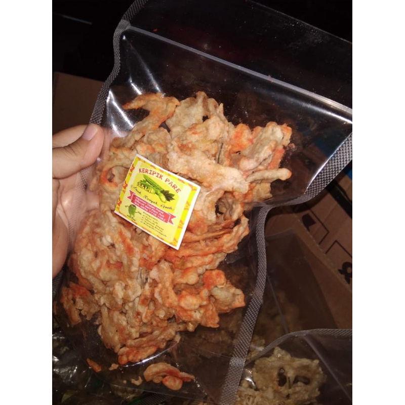 

Keripik Pare 100gr Standing Pouch biasa