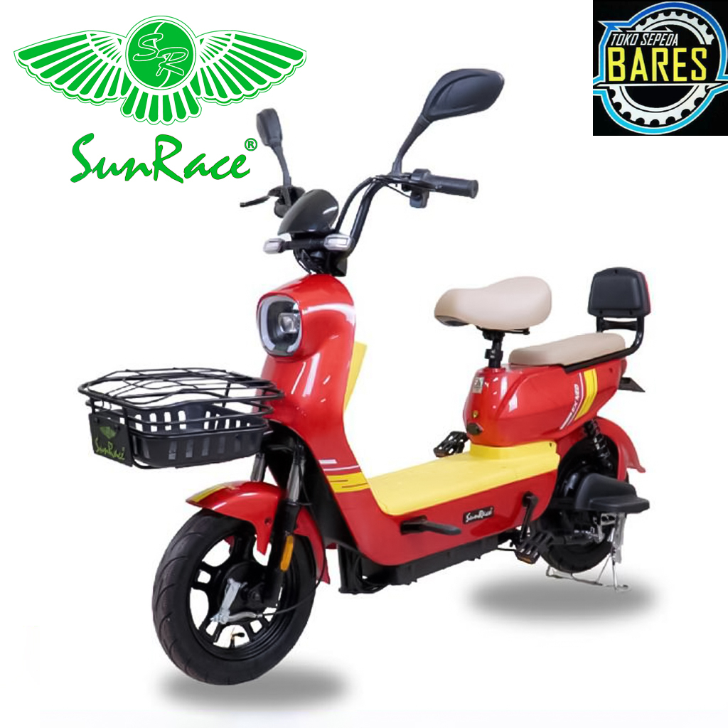 Sepeda Listrik Sunrace Eco Lux Style Pro 12AH - Aluminium Frame, Lipat Cepat, Baterai Lithium-ion 432Wh