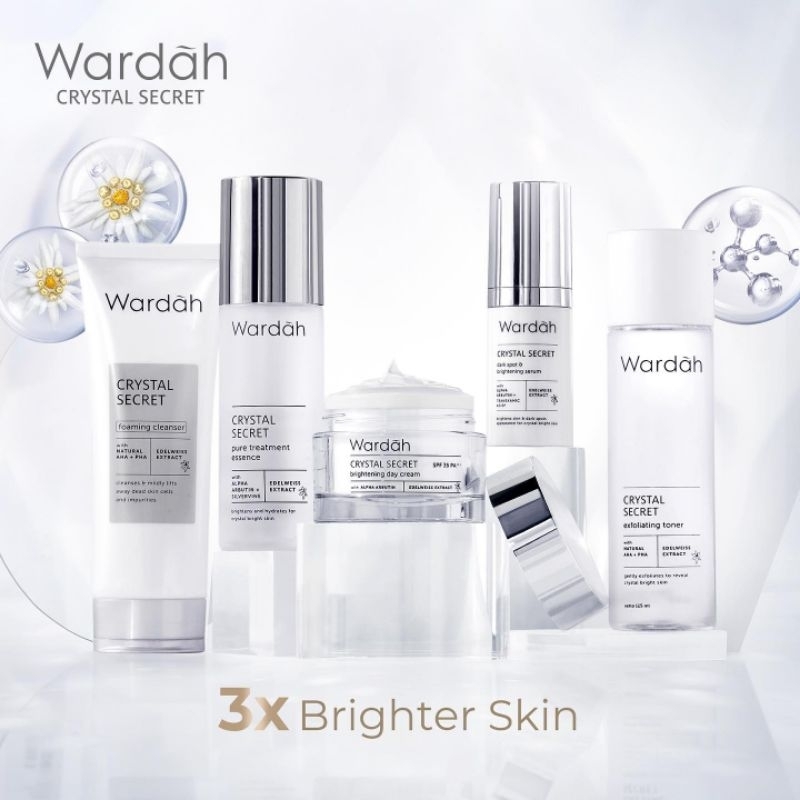 Wardah Crystal Secret Skincare Flek Hitam || Mencerahkan kulit || Menyamarkan Flek Hitam  || Melembabkan || Memudarkan bekas jerawat || Flek || Skincare Flek hitam || Pelembab Flek Hitam