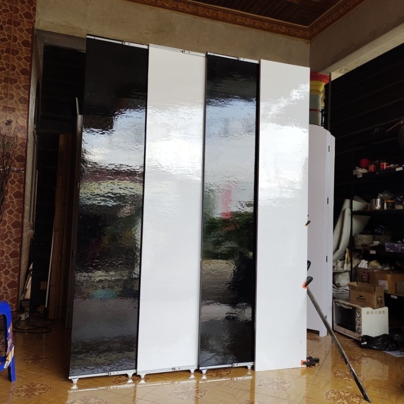 sekat ruangan minimalis geser tipe GS11 glossy