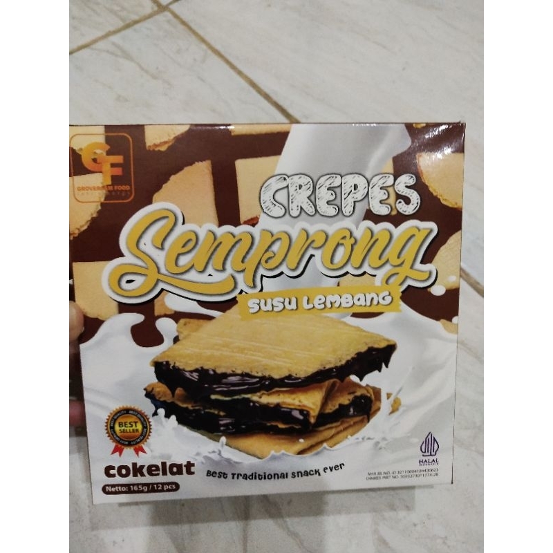 

CREPES SEMPRONG SUSU LEMBANG COKLAT 165G/12 PCS II SEMPRONG COKLAT