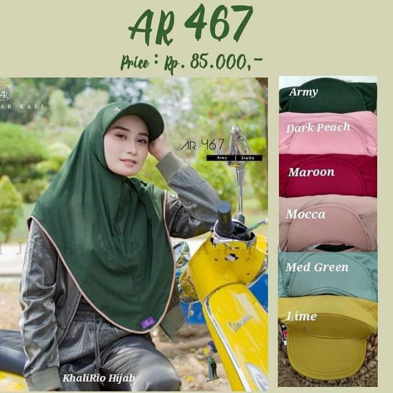 Hijab Topi ( olga ) AR 467 ( BY ARRAFI ORI )