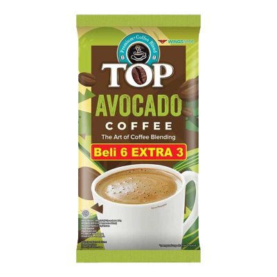 

TOP Avocado Coffee 9x22gr / Kopi Instant Rasa Alpukat