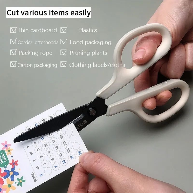

Plus curved fluorine non sticky scissor gunting anti lengket