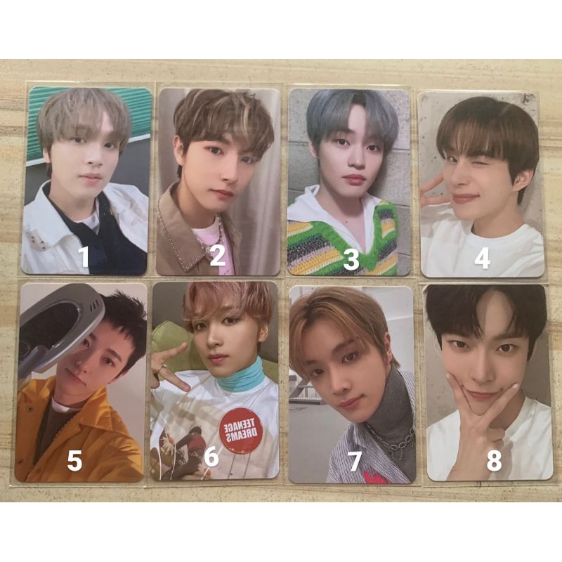 PHOTOCARD OFFICIAL NCT HAECHAN AR SELCA HOTSA, STICKY, RENJUN LUGGAGE DREAMING, MIXTAPE BEATBOX, CHE