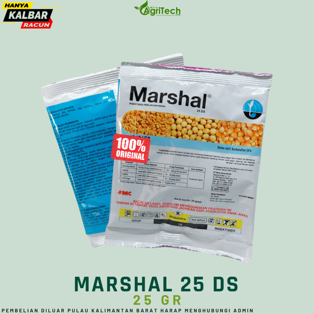 MARSHAL 25DS MARSAL INSEKTISIDA BUBUK ISI 25 GRAM