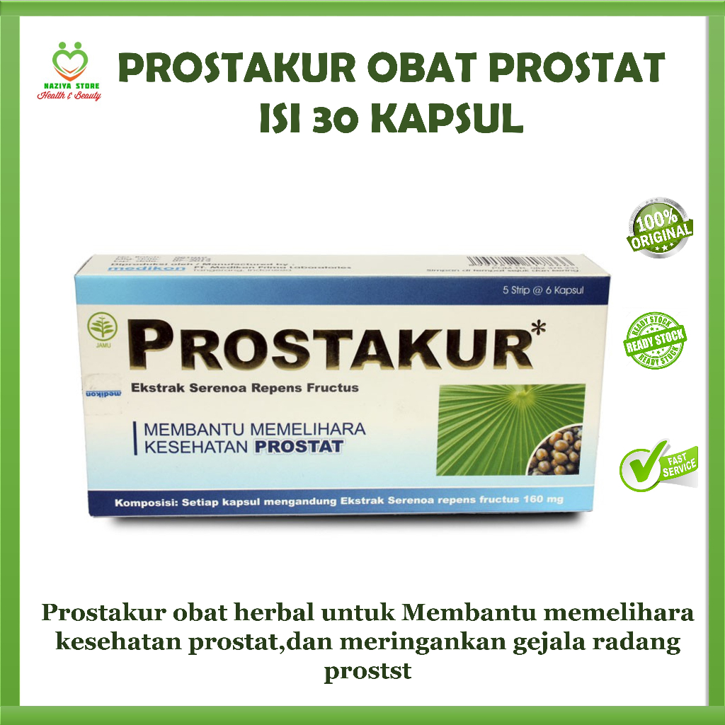 PROSTAKUR OBAT PROSTAT Original Per BOX Isi 30 kapsul - UNTUK KESEHATAN PROSTAT