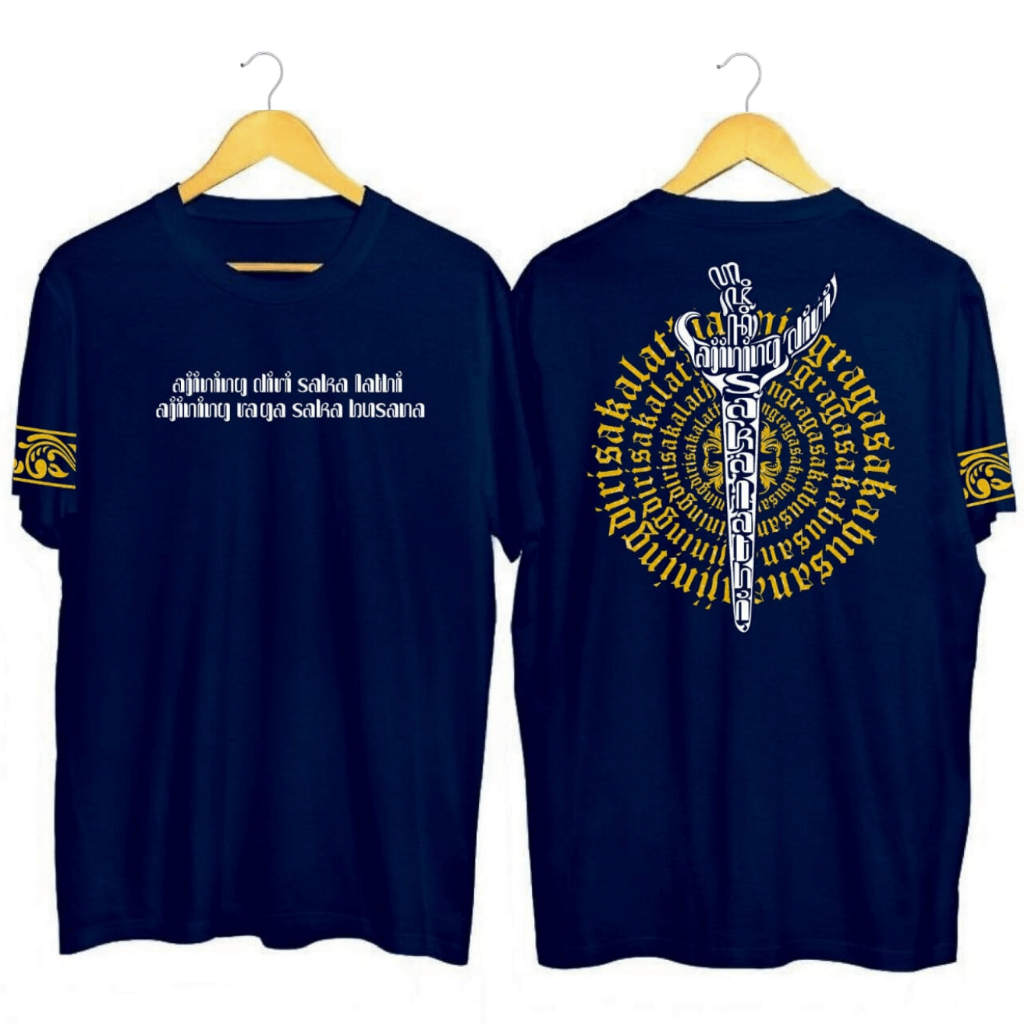 Kaos Jawa Ajining | T-shirt Kata-Kata Java Sunda Aksara Distro Pria | Wanita | Katun Combed 30s