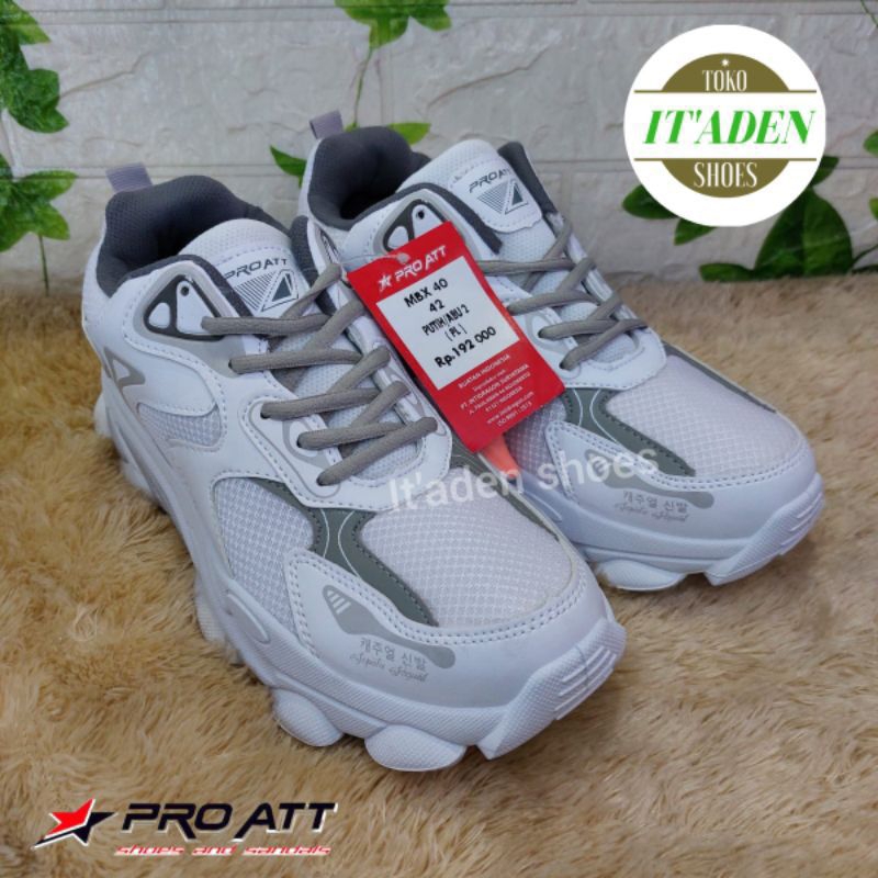 SEPATU PRO ATT MBX 40 - SEPATU SNEAKERS COWOK WARNA PUTIH