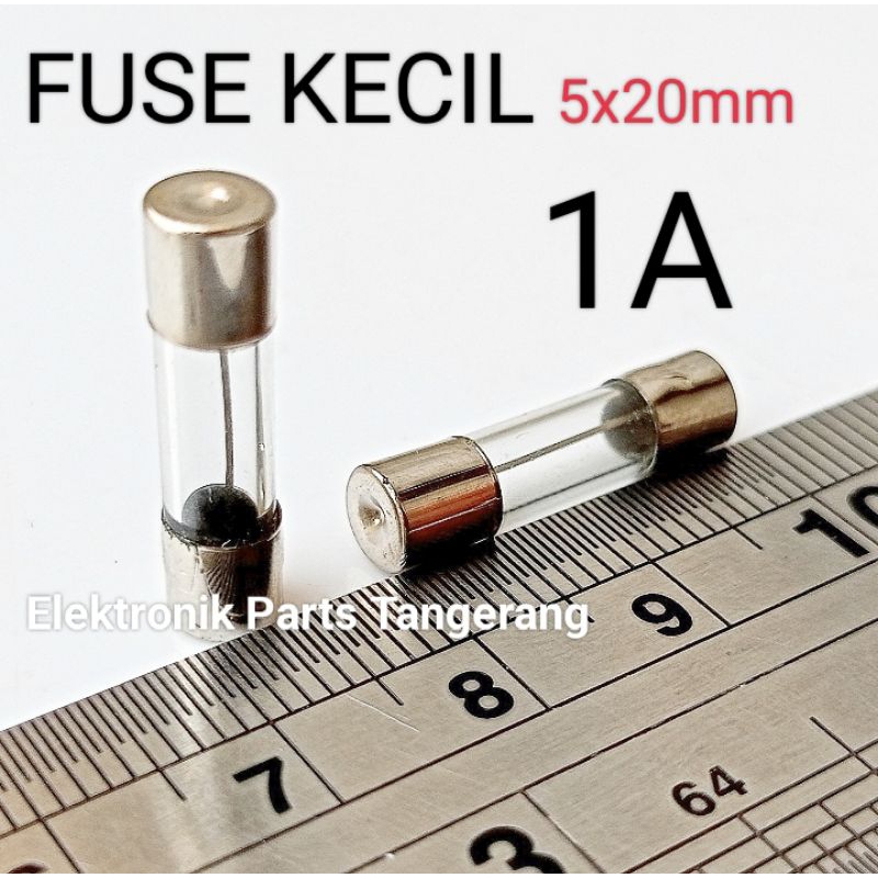 (5PCS) FUSE SEKRING 1A TABUNG KECIL 5X20mm FUSE SIKRING 1 AMPERE FUSE SIKRING 1A KECIL FUSE 1A FUSE 
