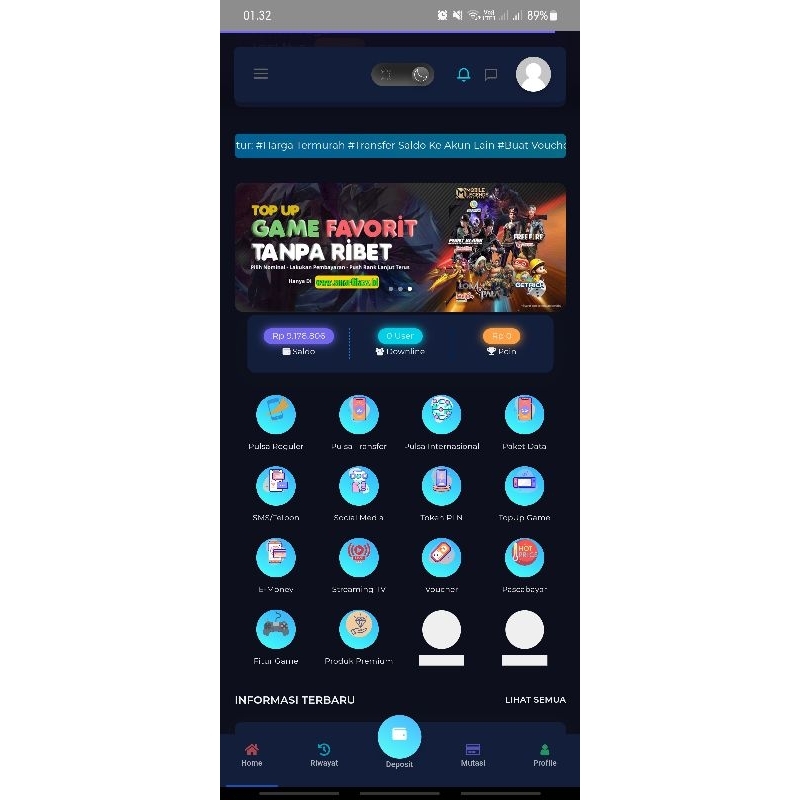 PENDAFTARAN AGEN RESELER PULSA PPOB TOKEN VOUCHER GAME PASCABAYAR MURAH