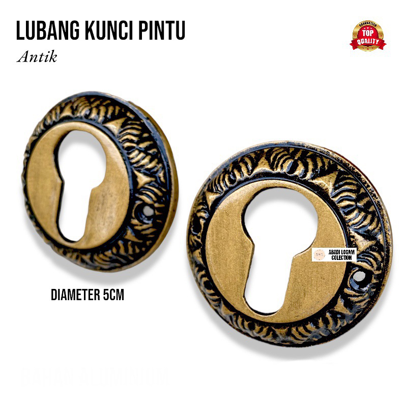 Lubang kunci pintu kuningan - Lubang kunci antik motif ukir - Lubang kunci kuningan / Ring Kunci kun