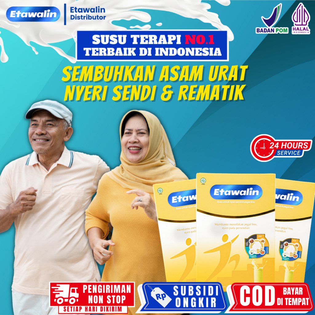 

3 Box Etawalin - Atasi Nyeri Sendi, Asam Urat, Osteoporosis, dan masalah tulang lainnya