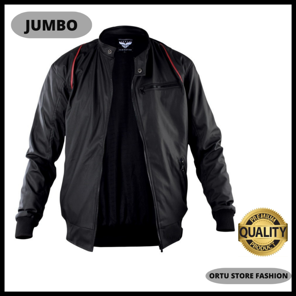 Jacket Kulit pria /Jaket motor Anti angin-Windproof Distro Original Bankers Bandung