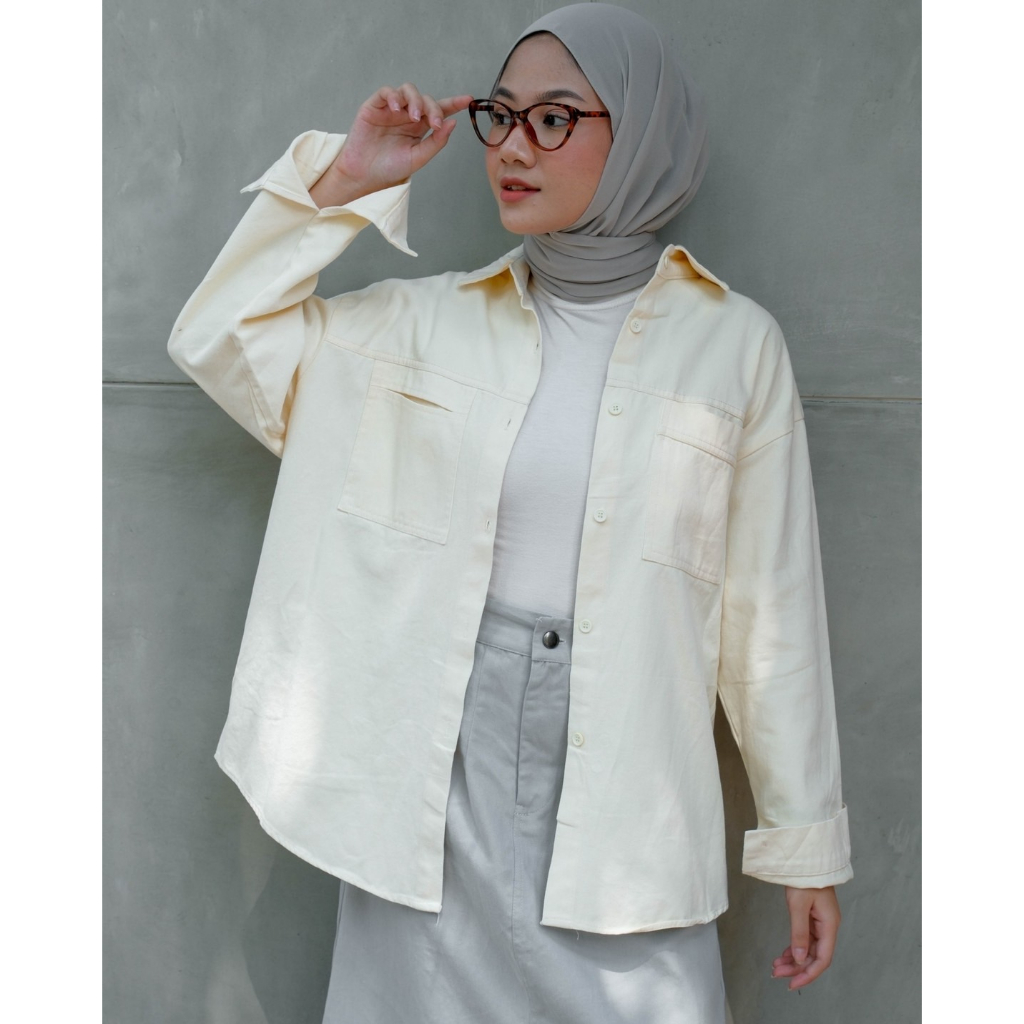 Myrubylicious SHANAYA DENIM SHIRT KODE 265 | SHIRT | KEMEJA WANITA | KEMEJA DENIM | KEMEJA LENGAN PA