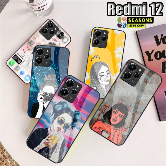 Softcase Redmi 12 - Softcase Redmi 12 Terbaru - Softcase Kaca Redmi 12 -Softcase Kaca Akrilic Redmi 