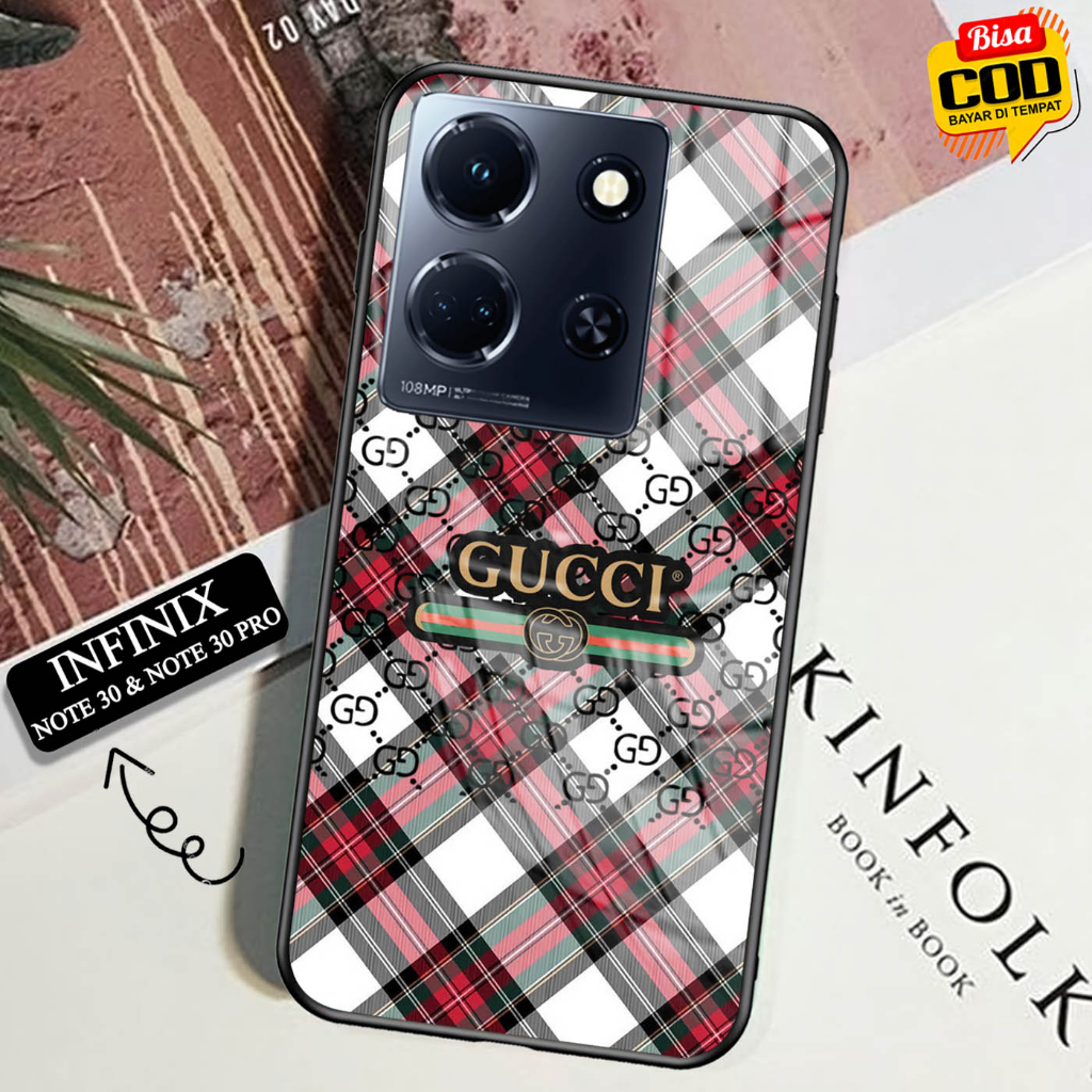 Softcase Glass Kaca INFINIX NOTE 30 & NOTE 30 PRO - Case Hp Pelindung HandphoneINFINIX NOTE 30 & NOT